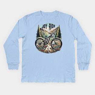 Bike Surrounded By Nature, Joy Ride Kids Long Sleeve T-Shirt